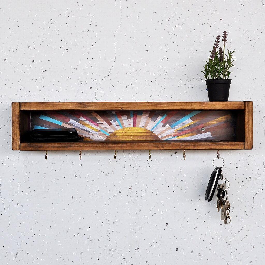 Hanah Home Zidna polica Raf293, Smeđa