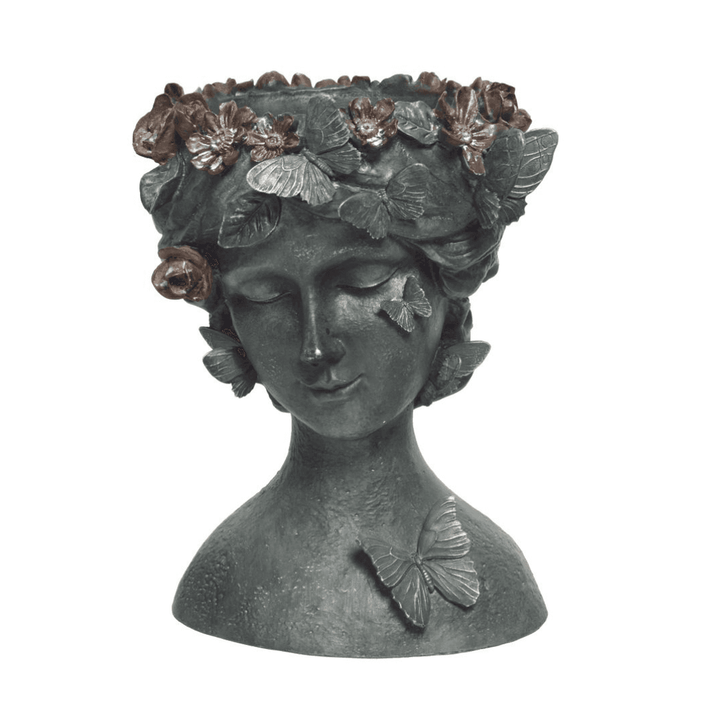 Ukrasna saksija Bista žene, Siva