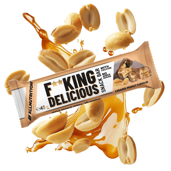 AllnutritionFitking Delicious Snack Bar, 40 g, Karamela i kikiriki