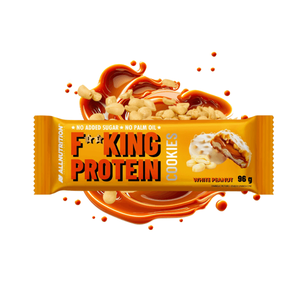 Allnutrition Fitking Protein Kolačići, 96 g, Kikiriki i bijela čokolada