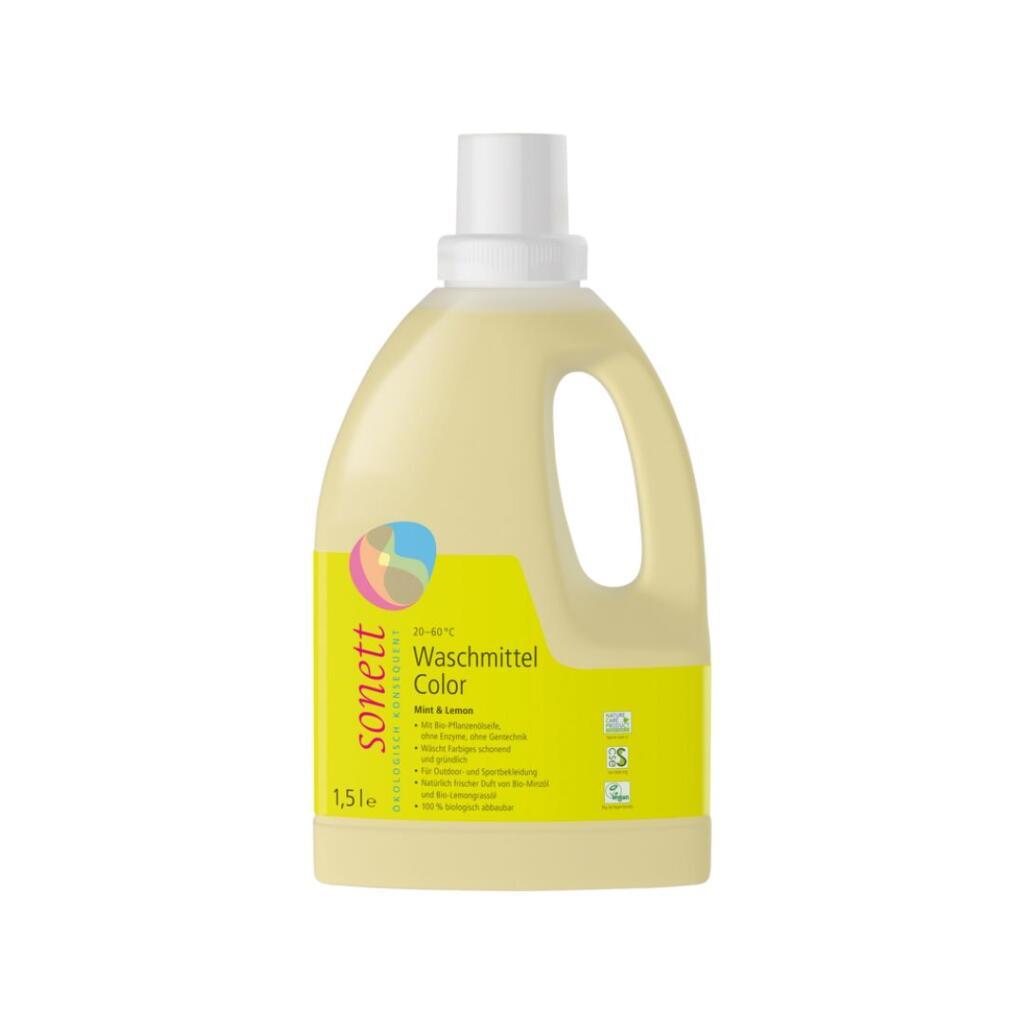 Sonett Tečni deterdžent za veš Color Mint & Lemon, 1,5l