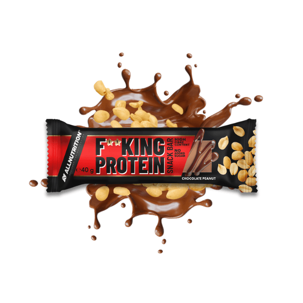 Allnutrition Fitking Protein Snack Bar, 40 g, Čokolada i kikiriki