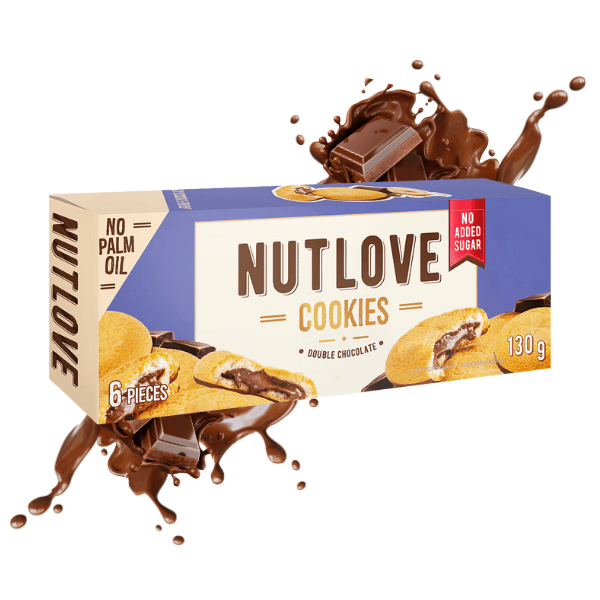 Allnutrition Nutlove Kolačići, 130 g, Dupla čokolada