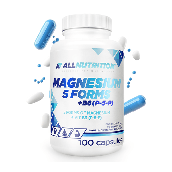 Allnutrition Magnezijum 5 oblika + B6 (P-5-P), 100 kapsula