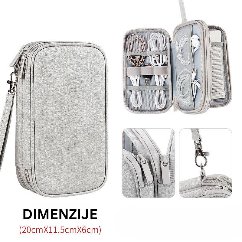 GIGA Torbica Organizator Organizer kablova siva SM05