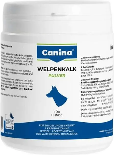 Canina Dodatak ishrani za pse Puppy Lime, Prah, 300g