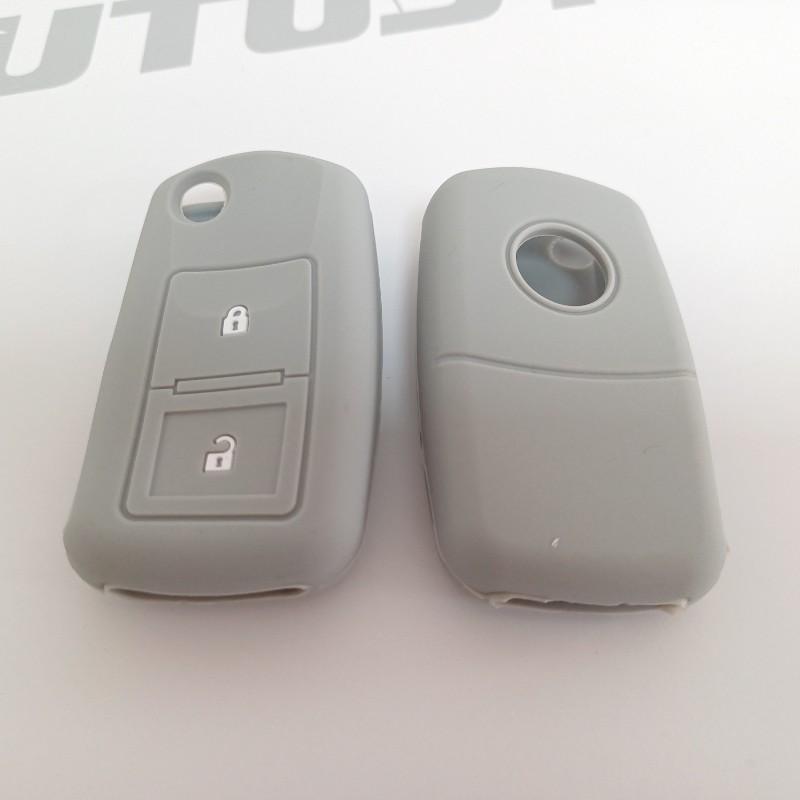 Navlaka Za Ključ Silikonska Vw Tip 1 Siva (Dvije Tipke)