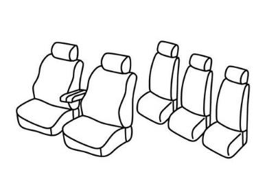 Auto Presvlake Univerzalne Velur 2+3