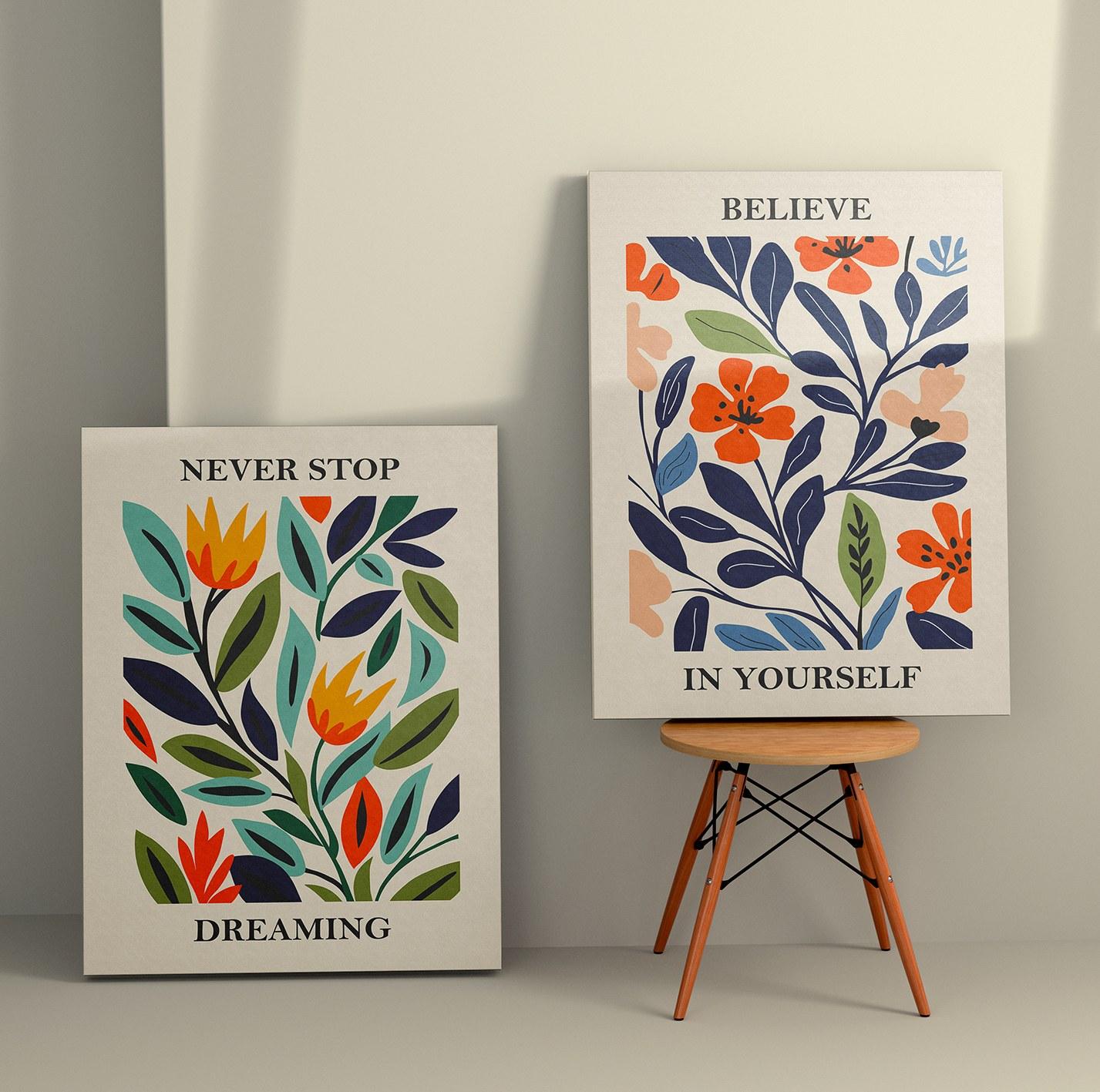 Wallity slika na platnu u 2 dijela