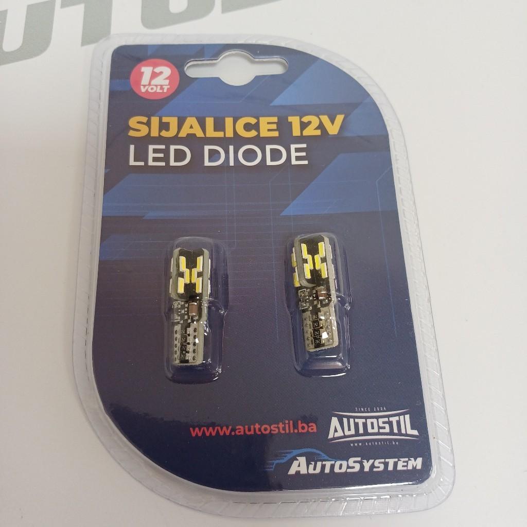 Autosystem Sijalice Led 12V T10 24Smd Canbus Bijela (Par)