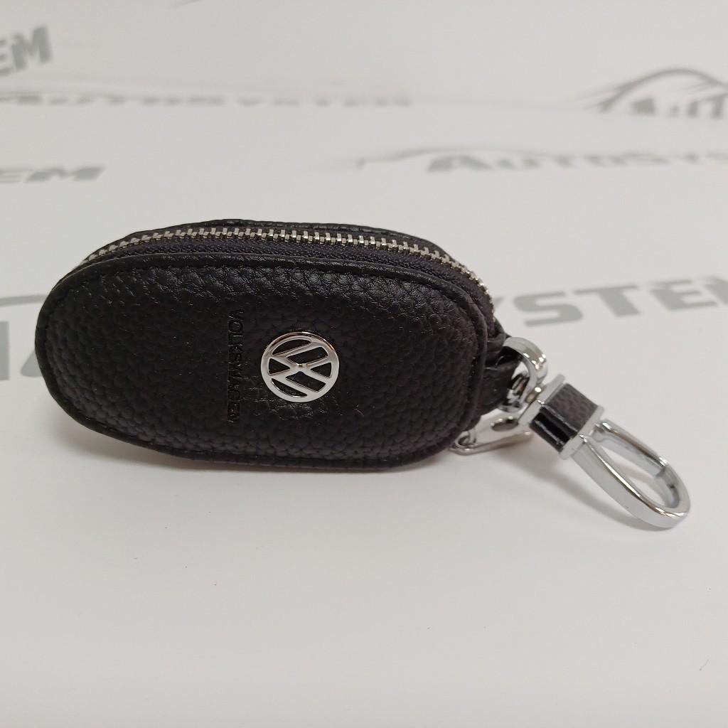 Torbica Kožna Za Ključ Crna Vw