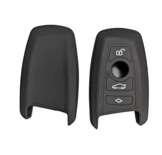 Navlaka Za Ključ Silikonska Bmw Tip 2 Crna (Tri Tipke)