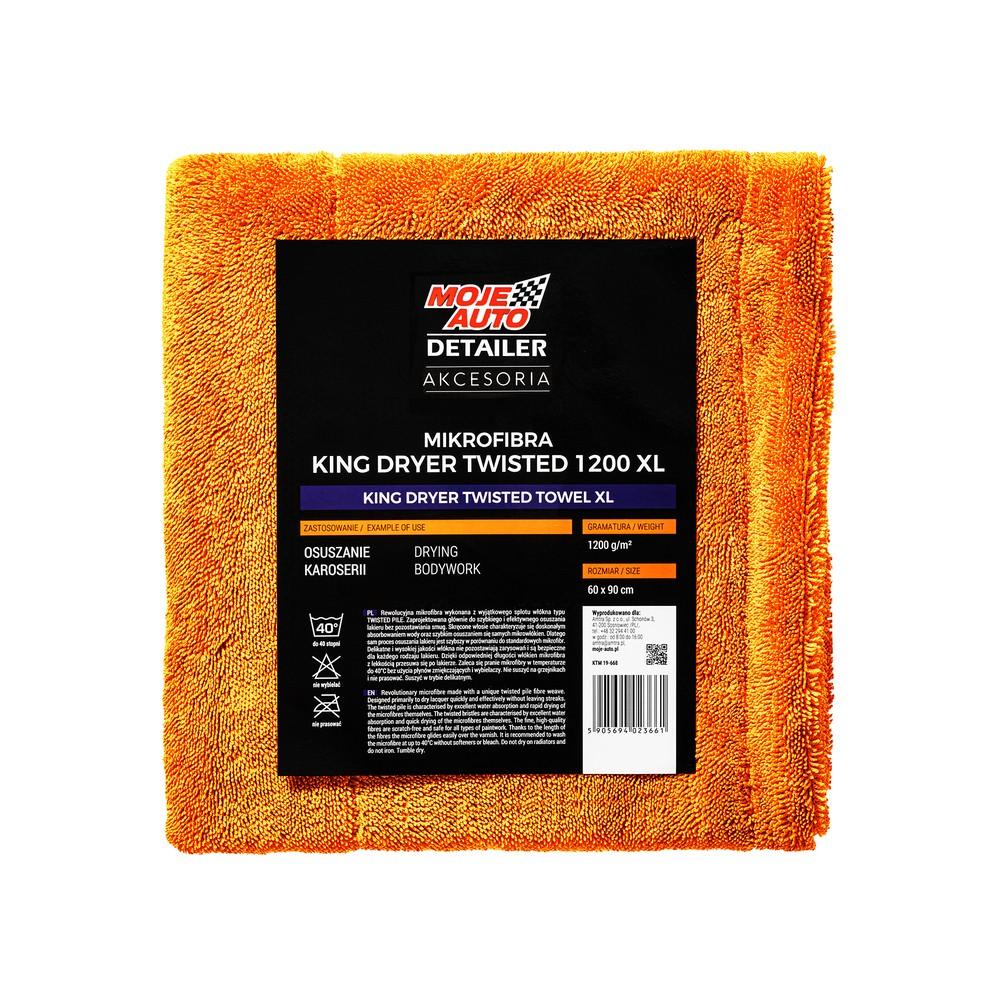Amtra Krpa Microfiber Detailer King Dryer Uvrnuti Ručnik Xl 1200G/M2 60X90Cm