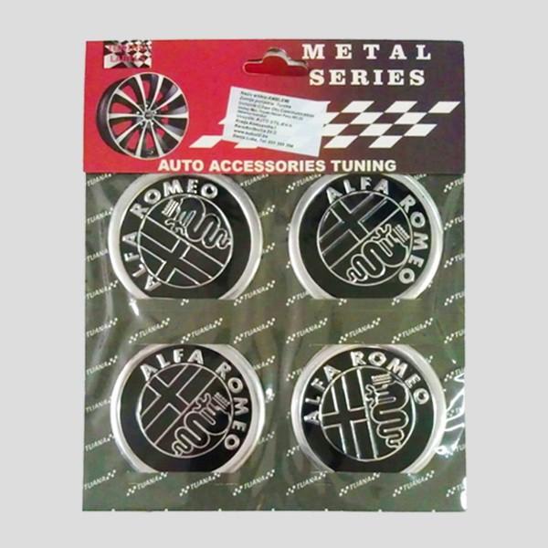 Amblemi Silikonski Crni 4/1 Fi55Mm Alfa Romeo