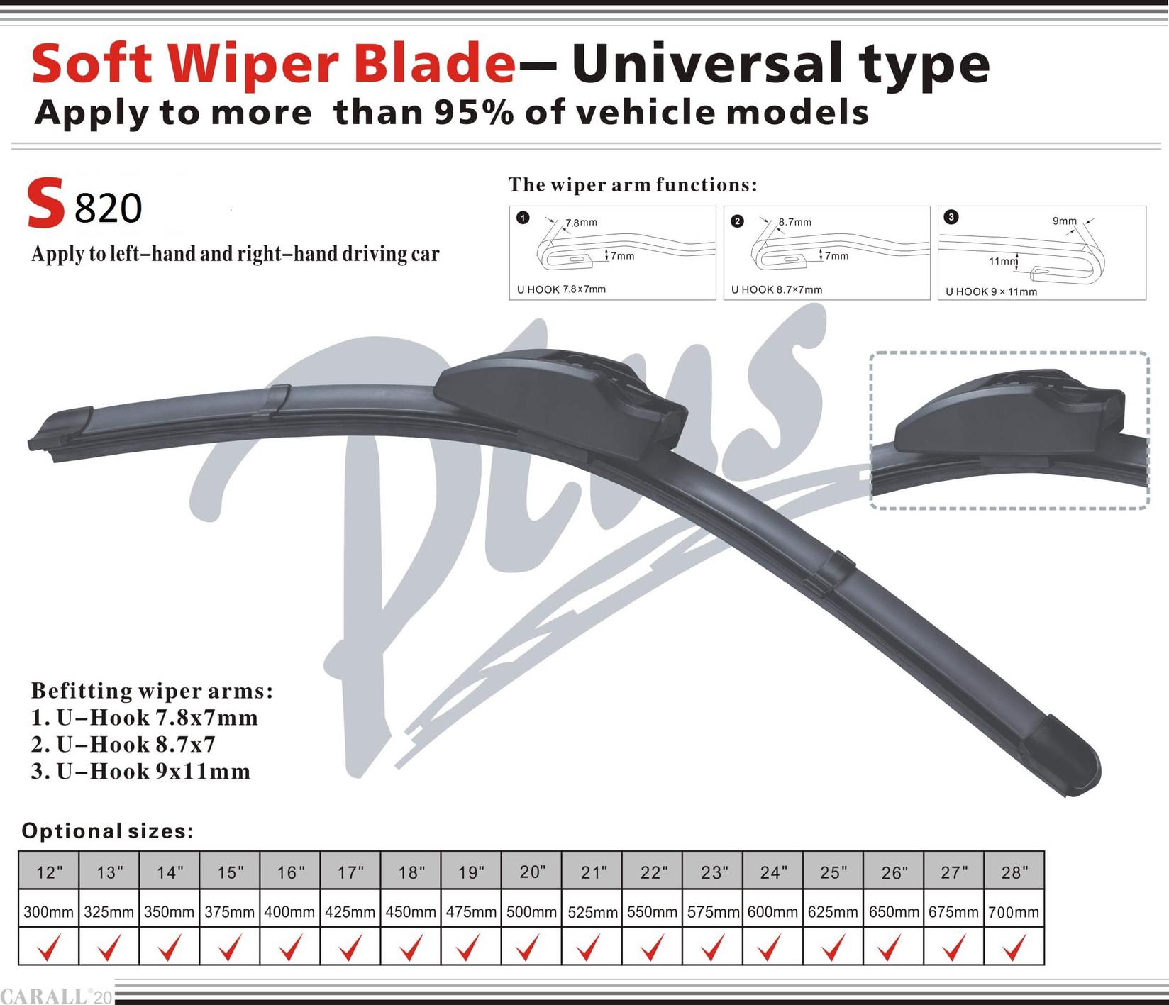 Autosystem Brisač Aqua Blade Standard S820 53Cm