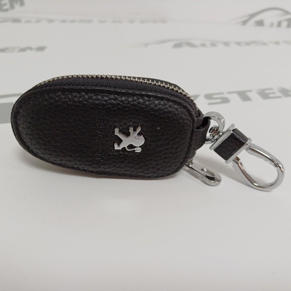 Torbica Kožna Za Ključ Crna Peugeot