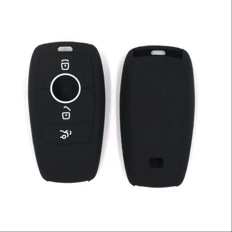 Navlaka Za Ključ Silikonska Mercedes Tip 3 Crna (Tri Tipke)