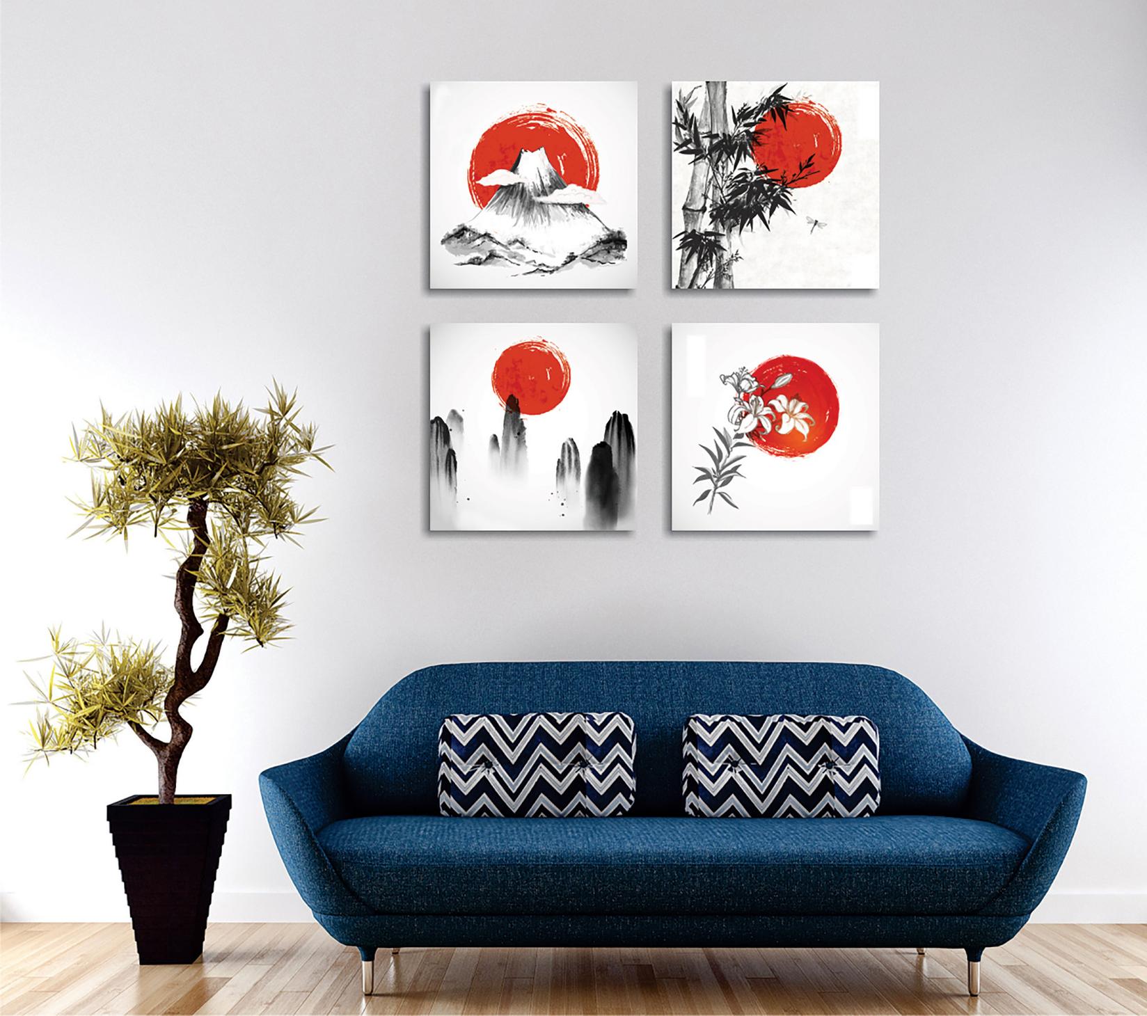 Wallity Slika na platnu u 4 dijela