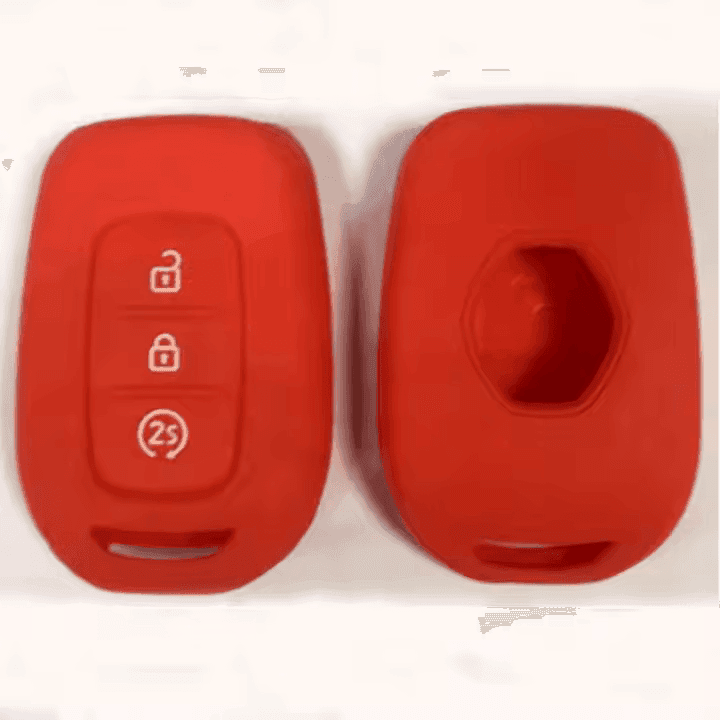 Navlaka Za Ključ Silikonska Renault Tip 7 Crvena (Tri Tipke)