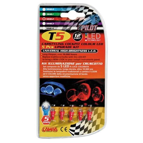 Sijalice Lampa Diode 5 Komada Crvene