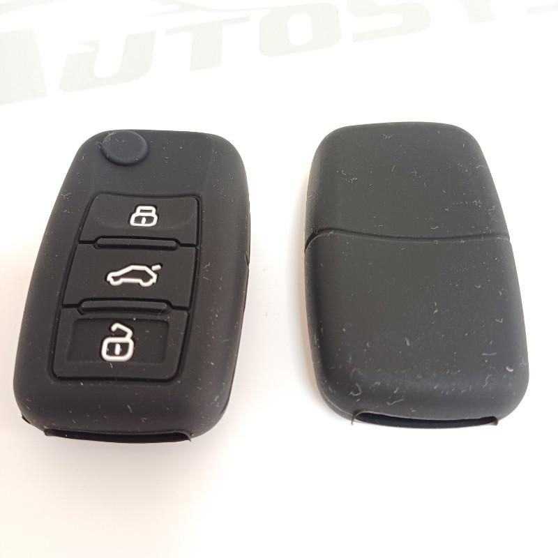 Navlaka Za Ključ Silikonska Vw Tip 3 Crna (Tri Tipke)