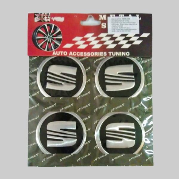 Amblemi Silikonski Crni 4/1 Fi55Mm Seat