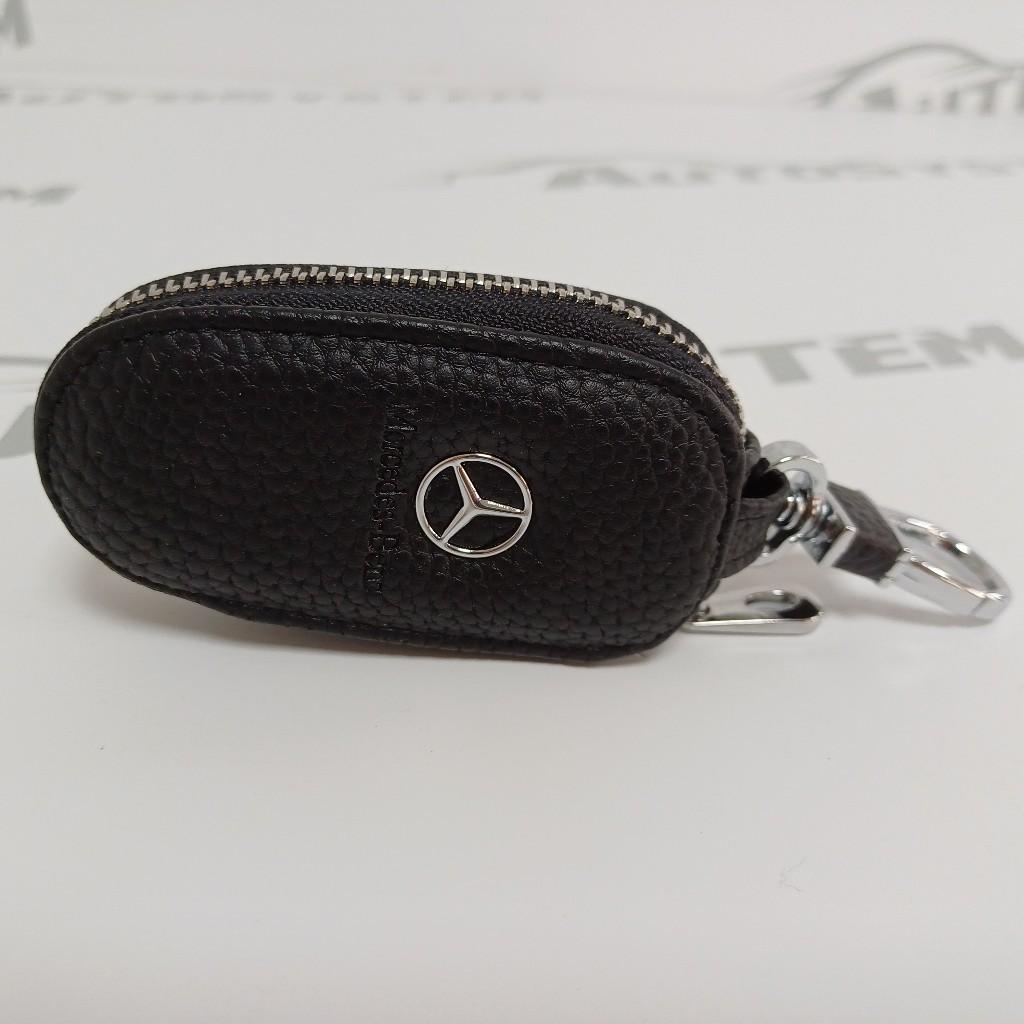 Torbica Kožna Za Ključ Crna Mercedes