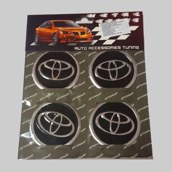 Amblemi Silikonski Crni 4/1 Fi60Mm Toyota