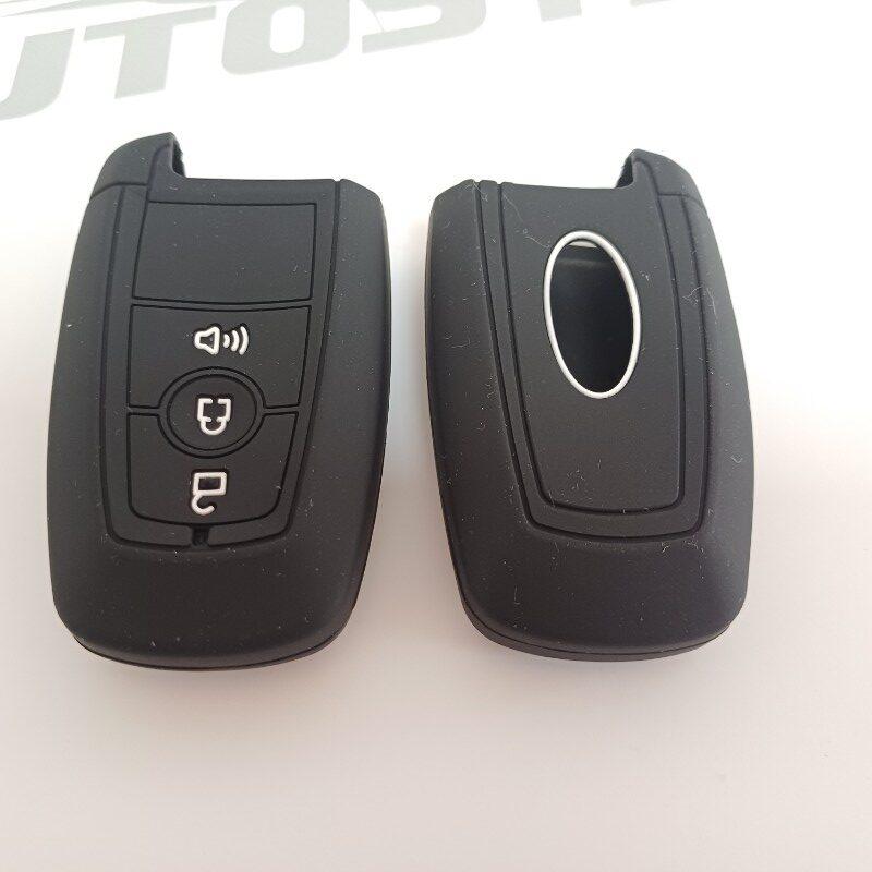 Navlaka Za Ključ Silikonska Ford Tip 8 Crni (Tri Tipke)