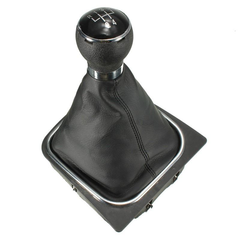 ASY Ručka mjenjača sa kožom Vw Golf V/Vi 2003-2013 Hrom Okvir 5 Brzina
