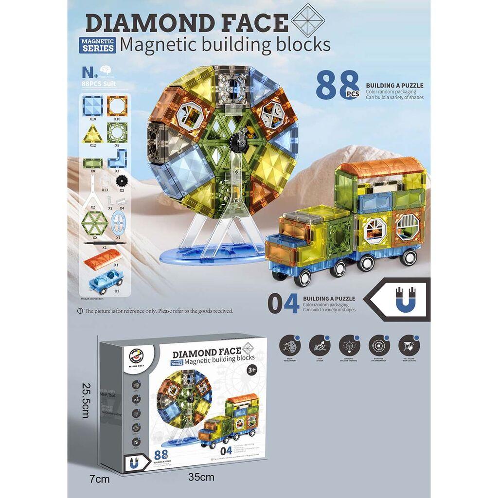 Magnetski set za gradnju, 88 komada