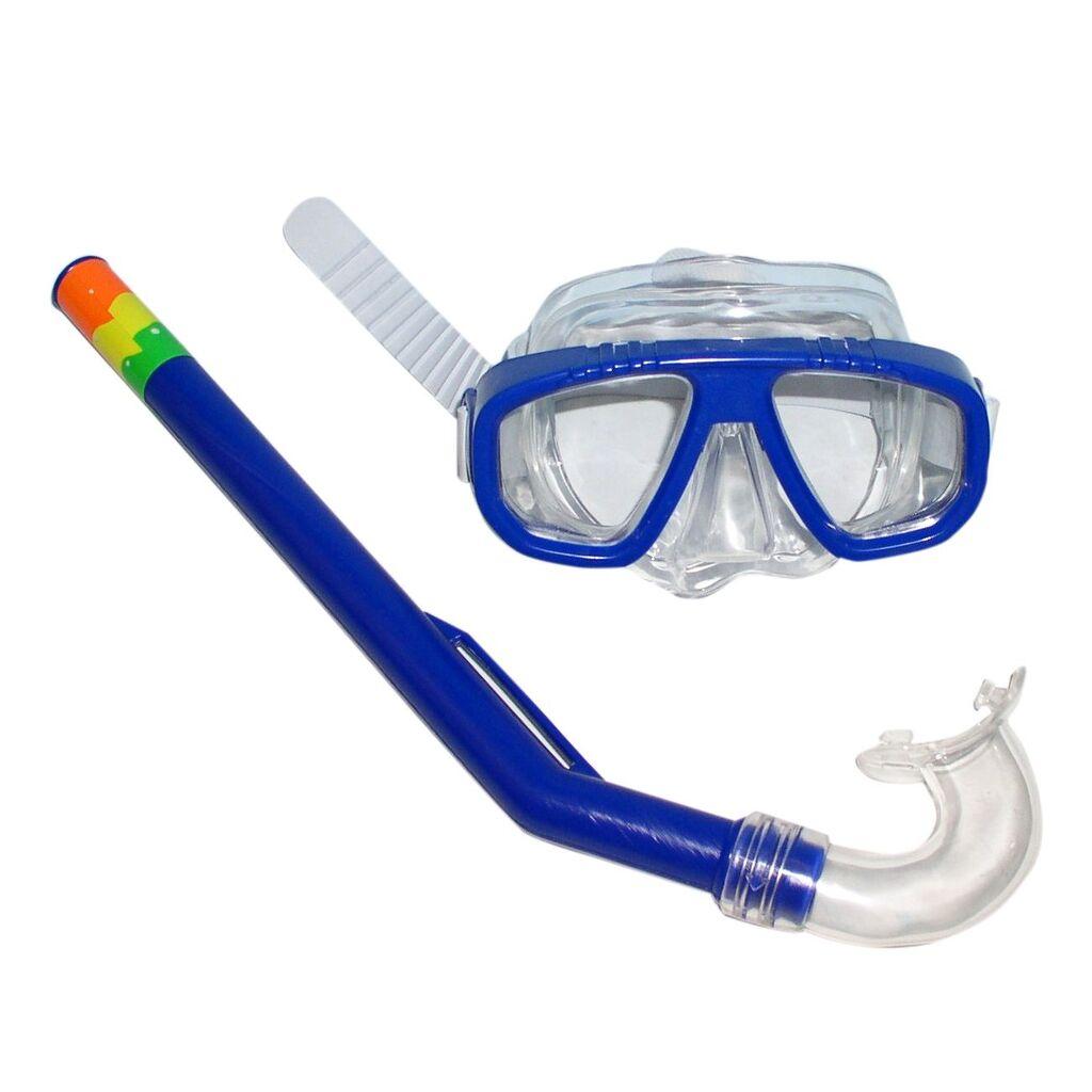 Denis Maska s disalicom za djecu, 8x14 cm, Plava