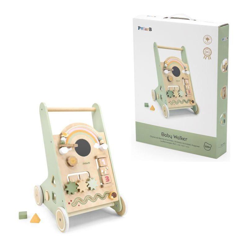 Viga Drvena edukativna guralica, Zelena