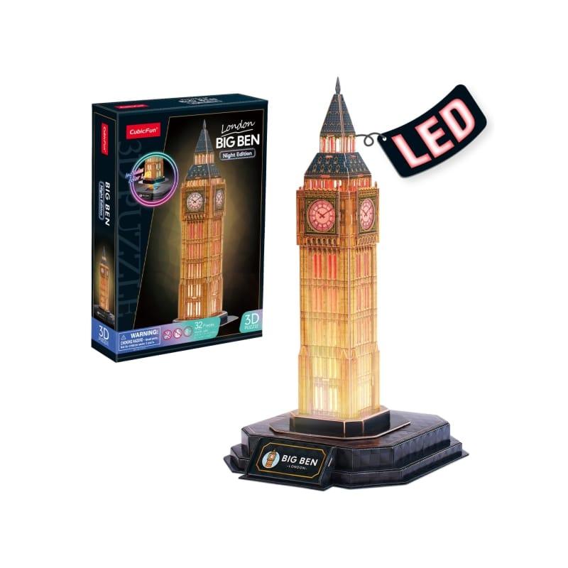 Cubic fun Slagalica Big Ben Night Edition L537H, 28 Dela