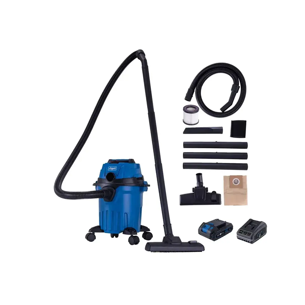 Scheppach Aku usisivač za suvo i mokro IXES C-NTS15-X, Set L, 1x4Ah, Plavo-crni