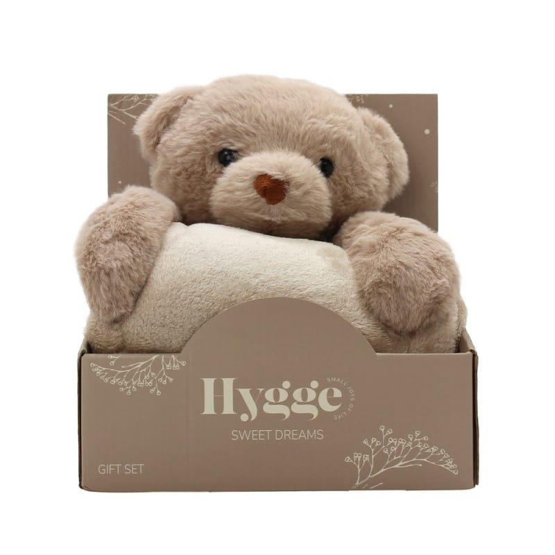 Hygge sweet dreams Dekica sa igračkom Bear, Smeđa