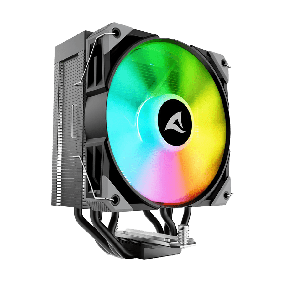 Sharkoon CPU hladnjak A40, RGB, Intel AMD, Crni