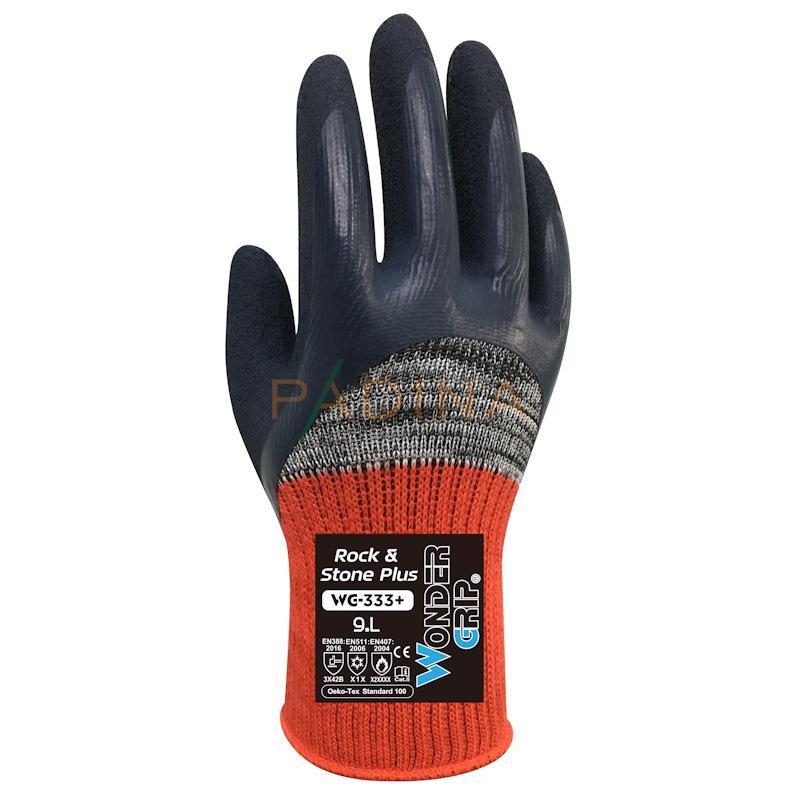Rukavice WONDER GRIP® WG-333+ ROCK & STONE+