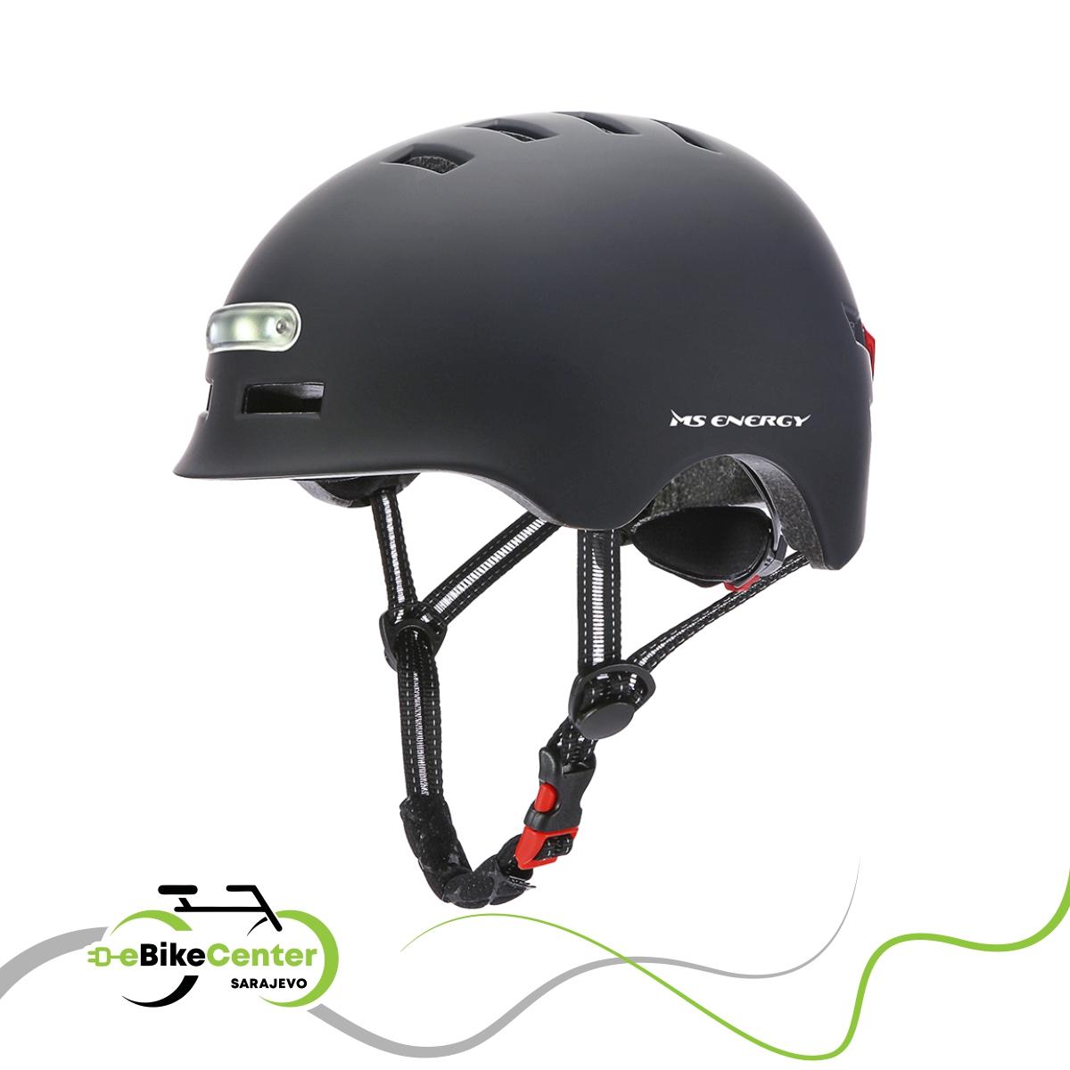 Kaciga MSH-10 sa prednjim i zadnjim svjetlom