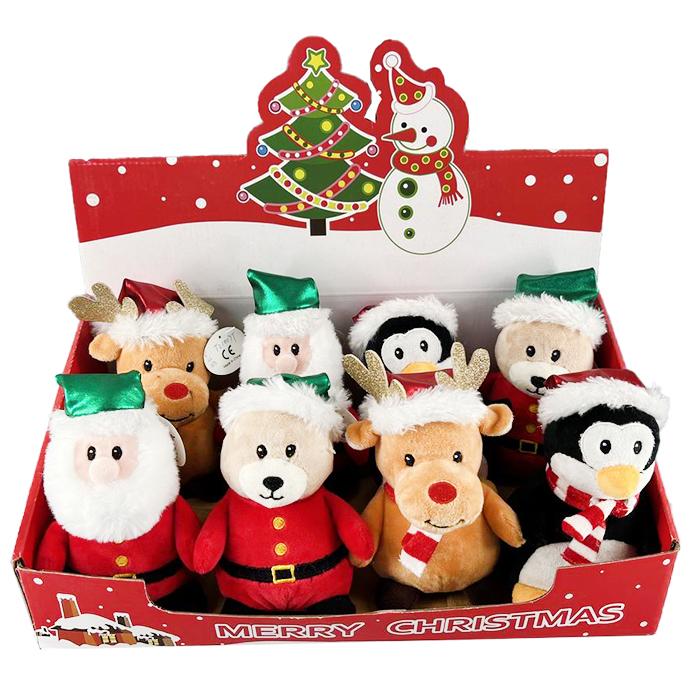 Igračka novogodišnji pliš t21007t, 14 cm