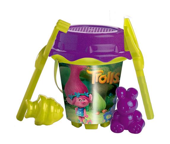 Plastična kantica s priborom trolls 311035