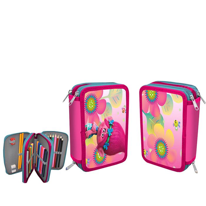 Igračka pernica/3-dijelna puna trolovi tr17005