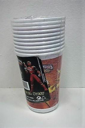 Plastične čaše Power Rangers, 10 komada, Crvene