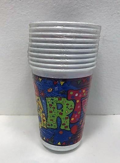 Plastične čaše Party, 10 komada, Šarene