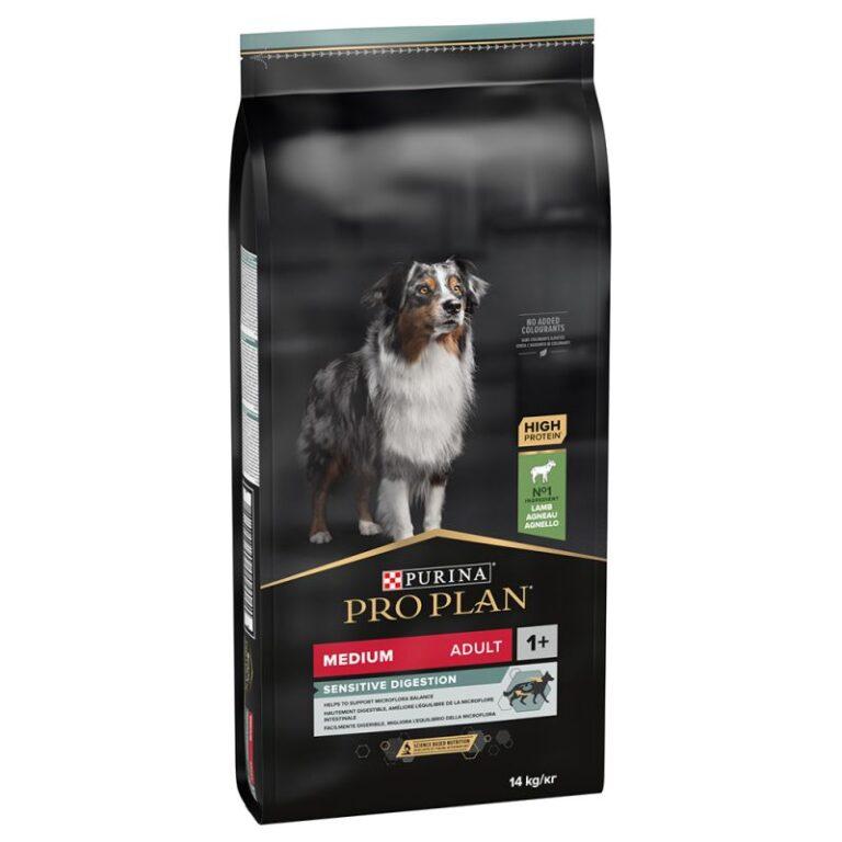 PURINA PRO PLAN Suha hrana za odrasle pse srednje veličine s osjetljivom probavom s okusom janjetine 14 kg
