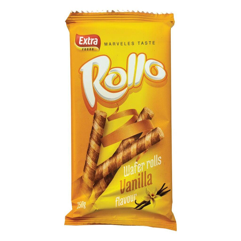 Extra Wafer rolls vanilija, 150 g