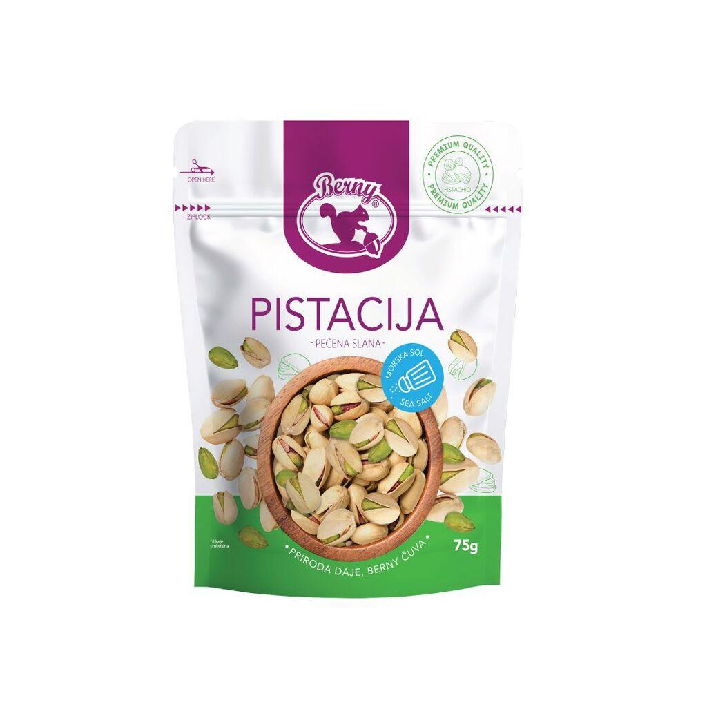 Berny Pistacioja Pečena Slana, 75g