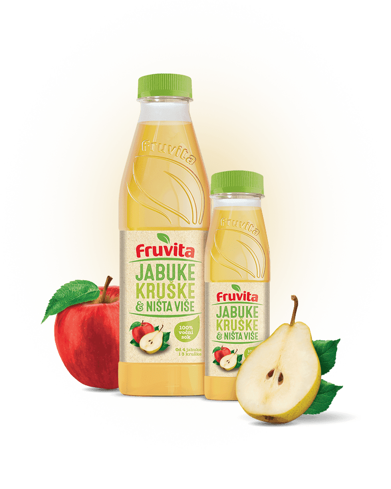 Fruvita Sok Jabuka i Kruška, 0,33l