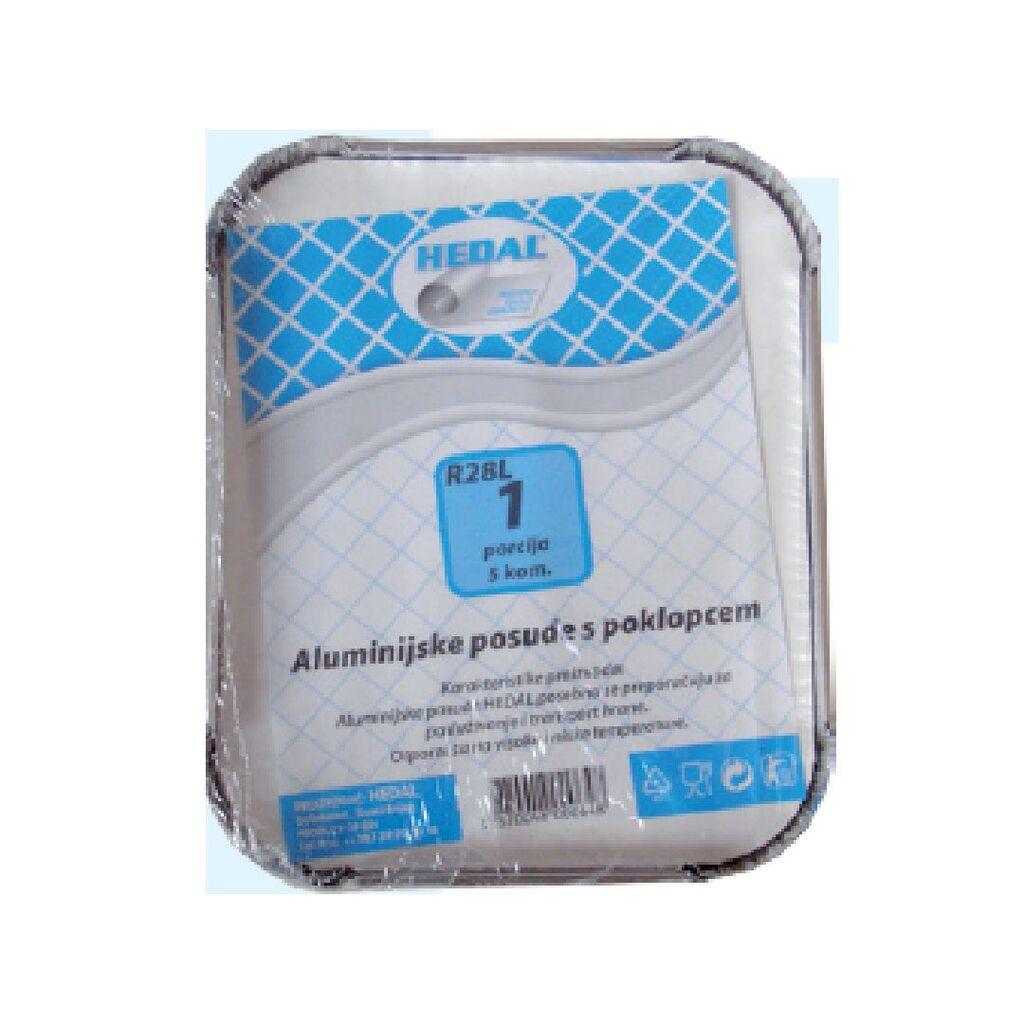 Hedal Set od 5 Aluminijskih Posuda s Poklopcem R28L
