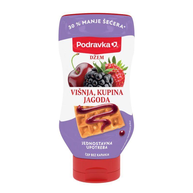 Podravka Džem višnja, kupina, jagoda, 330g